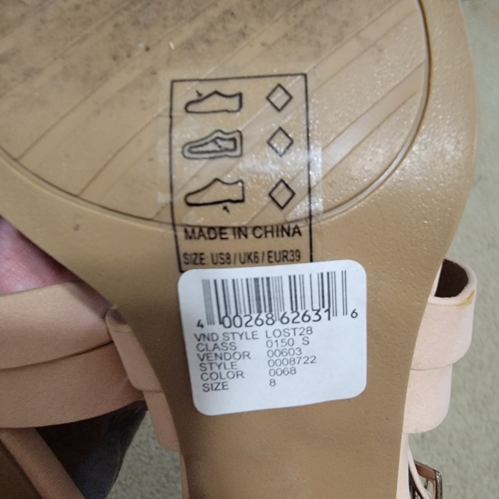 Quipid heels pink size 8